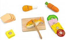 Іграшкові продукти Viga Toys Обід 44542 набір дерев'яних продуктів іграшок, фото 2