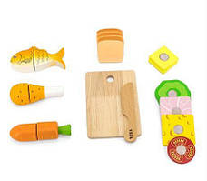 Іграшкові продукти Viga Toys Обід 44542 набір дерев'яних продуктів іграшок, фото 3