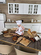 Комплект Фартух та ковпак кухаря дитячий Latte Baby для немовлят 1-3 років Білий, фото 9