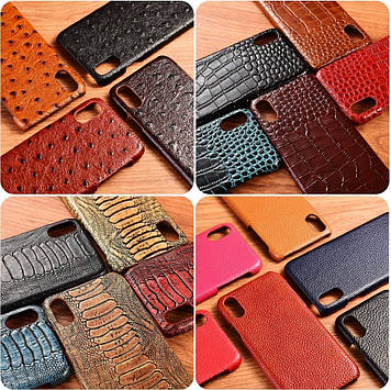 Чохол на ZTE Blade A75 повністю обтягнутий НАТУРАЛЬНА ПРЕМІУМ ШКІРА накладка бампер "SIGNATURE"