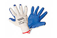 Перчатки Mastertool - стекольщика латексная (синяя) 10" 6 шт.