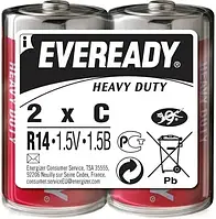 Батарейки Energizer Eveready Heavy Duty C / R14 BL2 (7638900083606)