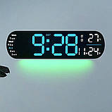 Настінний електронний годинник Mids з дистанційним керуванням, термометр, календар, секундомір., фото 10