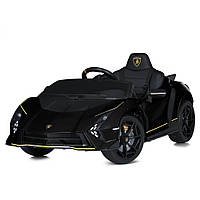 Электромобиль Lamborghini детский (2 мотора 40W, аккум 12V7AH, пульт 2,4G, свет, EVA) Bambi M 5100EBLR-2 Черны