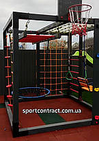 Дитячий ігровий майданчик Куб 7 2,5*2,5м Game cube спортивний комплекс вуличний дитячий комплекс, фото 3