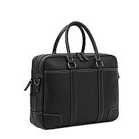 Кожаная сумка для ноутбука, цвет черный, John McDee, 7348A Im_6256