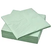 FANTASTISK Салфетки бледно-зеленые, 33х33 см. Ikea