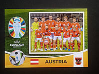 Футбольна листівка "Збірна Австрії учасник Чемпіонату Європи 2024 з футболу" (ЄВРО 2024 у Німеччині)