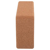 Блок для йоги Zelart гіпоалергенний з коркового дерева з хорошою амортизацією, фото 2