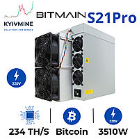 Bitcoin miner S21 Pro 234 TH/s асик майнер криптовалюты Sha-256