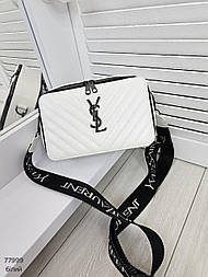 Жіночий каркасний клатч з екошкіри на довгому ремінці