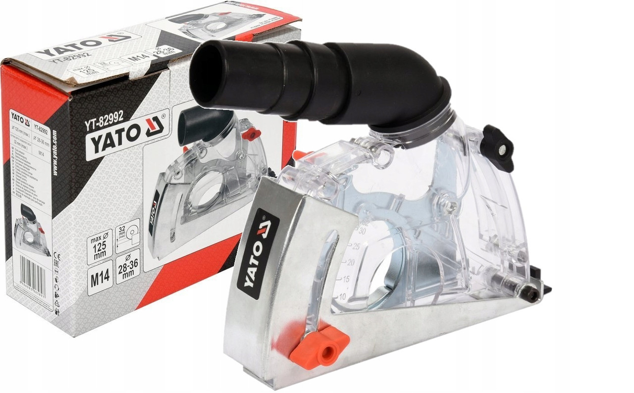 Кожух пилозахисний до КШМ для різання, на диск Ø115/125 мм, глиб. різу- 32мм, зона дії- 28-36мм, фото 1