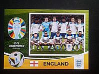 Футбольна листівка "Збірна Англії учасник Чемпіонату Європи 2024 з футболу" (ЄВРО 2024 у Німеччині)