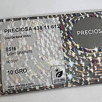 Стразы Preciosa (Чехия) Цвет Lt Graphite ss16(4mm) (термо) ОПТ 1440 штук