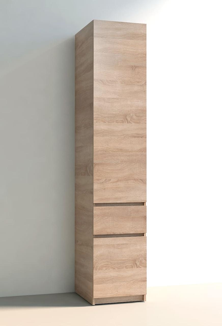 Шафа-пенал для вітальні з полицями 40 см х 52 см х 200 см | Майстер Форм Брайт, фото 1