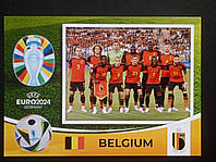 Футбольна листівка "Збірна Бельгії учасник Чемпіонату Європи 2024 з футболу" (ЄВРО 2024 у Німеччині)