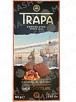 Шоколад молочный карамель морская соль Trapa, 100г