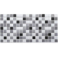 Декоративная ПВХ панель черно-белая мозаика 960х480х4мм SW-00001432 FFO