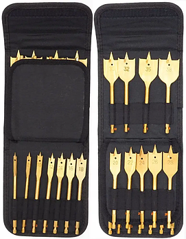 Набір свердл по дереву з плоским пером 16 шт AL-FA