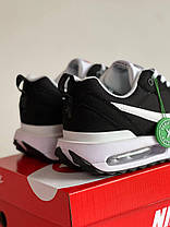 Кросівки чоловічі Nike Air Max Dawn Black White Взуття Найк Аїр Макс чорні з білим текстиль демісезон, фото 5