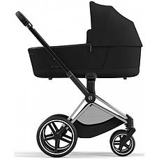 Коляска Cybex Priam 4.0  шасі  Chrome Black + Люлька Sepia Black, фото 3
