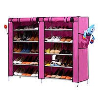 Тканевый двойной шкаф для обуви Shoe Cabinet 5 Layer 6510 114*30*92 FFO