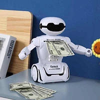 Электронная детская копилка - сейф с кодовым замком и купюроприемником Робот Robot Bodyguard и WN-391 лампа