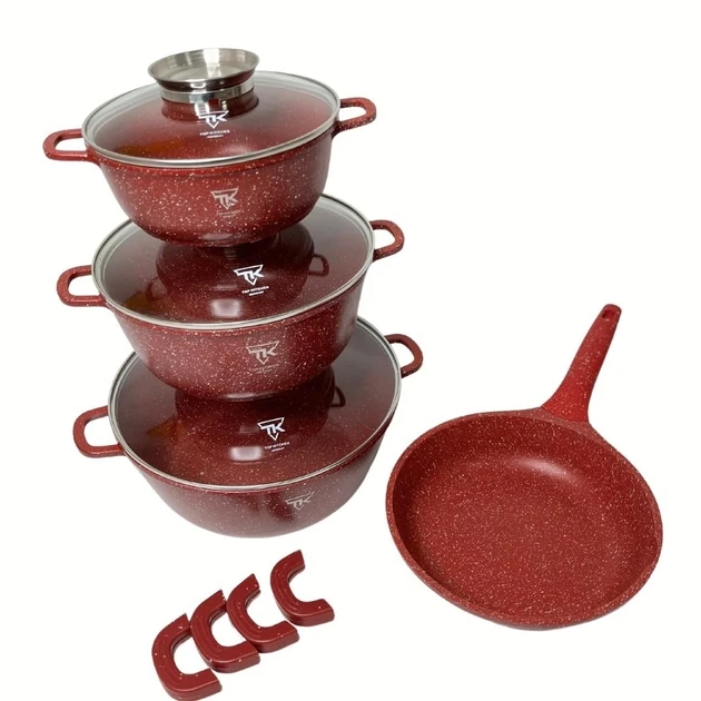 Набір кухонного посуду з мармуровим покриттям Top Kitchen TK00076 Np, фото 1