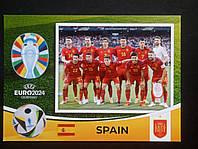 Футбольна листівка "Збірна Іспанії учасник Чемпіонату Європи 2024 з футболу" (ЄВРО 2024 у Німеччині)