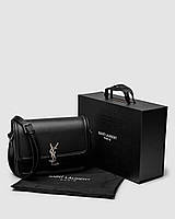 Модная брендовая сумка Yves Saint Laurent Solferino Large Ив Сен Лоран, сумка на плечо, кросс боди Серебро фурнитура