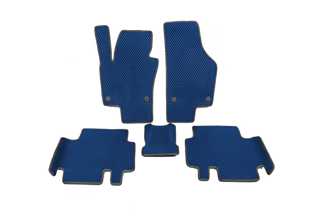 Tuning Полиуретановые коврики (2 ряда, EVA, Синий) для Volkswagen Sharan 2010-2024 гг - фото 2 - id-p2171588598