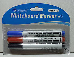 Набір маркерів для дошки Whiteboard Marker / 3 кольори