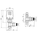 Термокомплект Icma 1/2" з антипротіканням кутовий №KIT_1100+774-940+805-940, фото 3