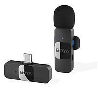 Мікрофон Boya BY-V10 петличний міні-мікрофон для Android професійний бездротовий мікрофон