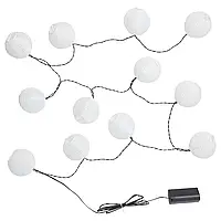 SOLVINDEN Светодиодная гирлянда, 12 лампочек, для наружного освещения/на батарейках, белая Ikea