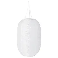 SOLVINDEN Подвесной светильник на солнечной энергии. LED, для наружного применения/овальный белый, 43 см Ikea