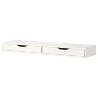 EKBY ALEX Полка с ящиками, белый, 119х29 см. Ikea