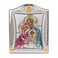 Икона Святая Семья посеребрена от греческой фирмы Prince Silvero