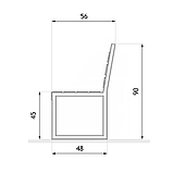 Лава GoodsMetall у стилі ЛОФТ 1800х560х900 — ЛС56 SC, код: 6445820, фото 3