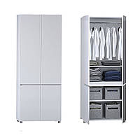 Шкаф для одежды КАПРИ DiPortes К-821 Белый (80 200 56) FV, код: 7917185