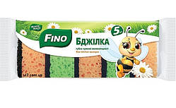 Губки кухонные Fino Пчелка 5 шт