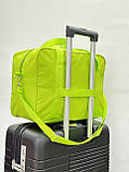 Сумка(ручна поклажа) Польща салатова 40х30х20см/24л/0.5кг/Fly 0234, фото 8