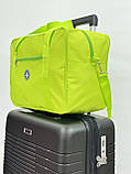 Сумка(ручна поклажа) Польща салатова 40х30х20см/24л/0.5кг/Fly 0234, фото 7