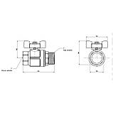 Кран кульовий Icma 1" прямий №351, фото 2