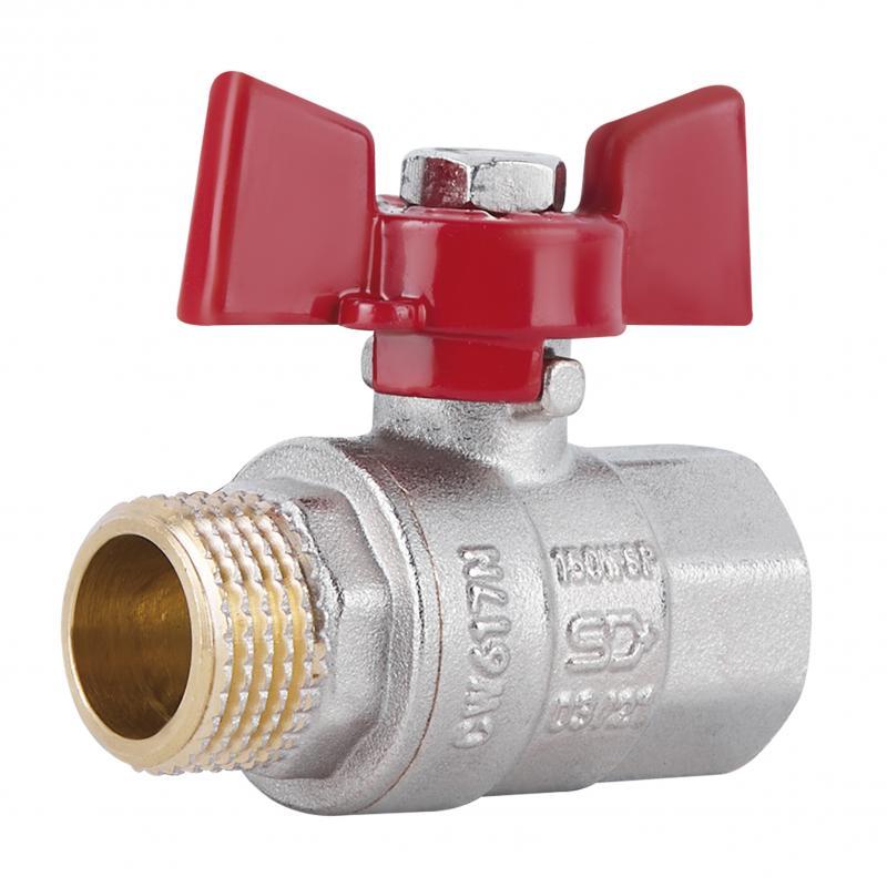 Кран кульовий Thermo Alliance Standart 1/2"ВЗ "метелик" SD607NW15PN40, фото 1