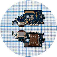 Шлейф Samsung Galaxy S21 5G G991B с разъемами зарядки и Sim-карты с микрофоном Original PRC