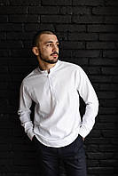 Модная белая мужская рубашка из льна S M L XL XXL