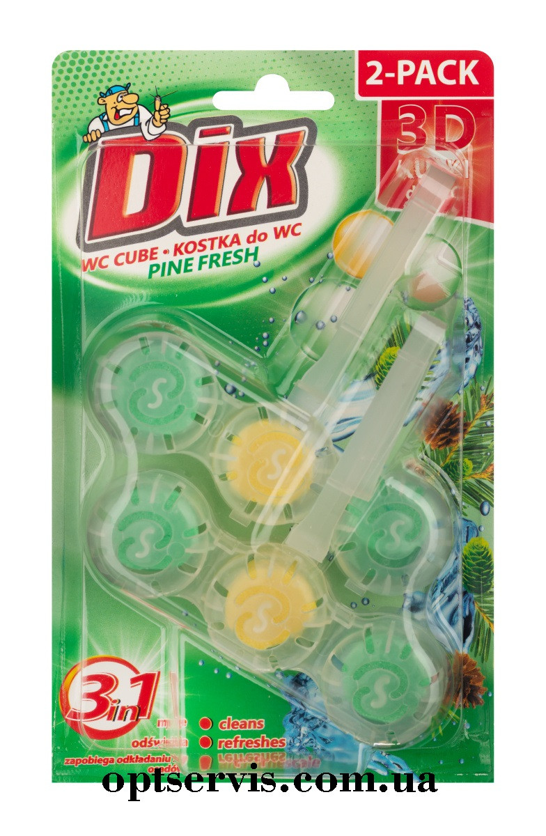 Туалетні гелеві кульки Dix Лісова свіжість 2*40г, фото 1