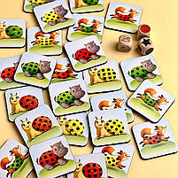 Гра дитяча з кубіками Схопи першим розвиваюча ХДФ на швидкість та реакцію 3+ UBEE (ПСД243), фото 2