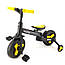Дитячий велосипед-біговел трансформер Maraton Nodle SL-A6 Чорно-жовтий, фото 2